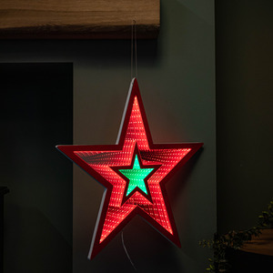 Star Infinity Christmas Decoration with LEDs