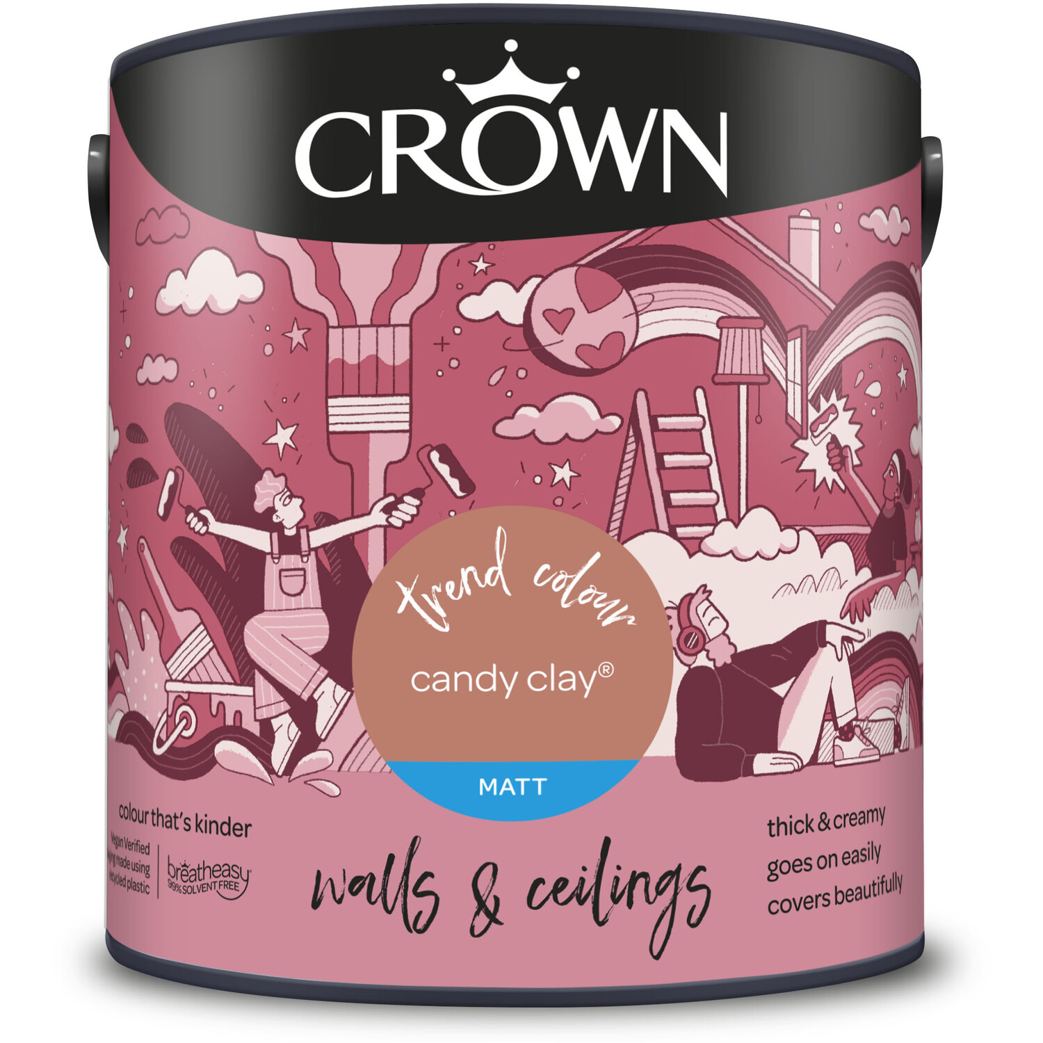 Crown Matt Emulsion   - Candy Clay / 2.5l