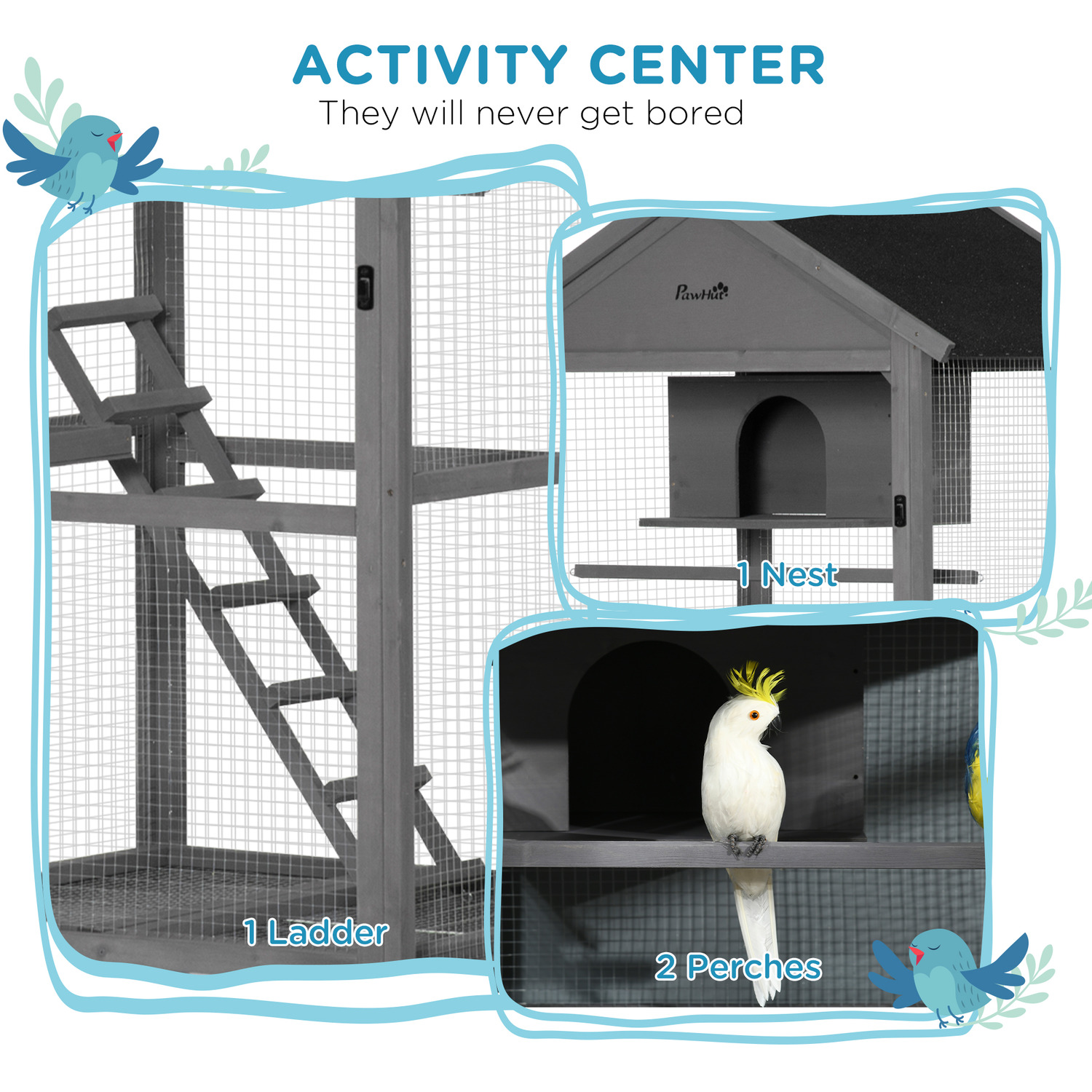 Photo inspiration: Curated Parrot Cage Mobility Upgrade Gallery View 49