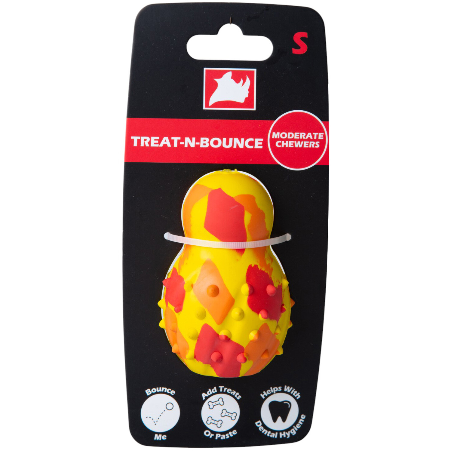 Small Soft Treat n Bounce Dog Toy - Yellow
