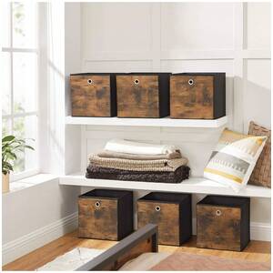 SONGMICS Storage Cubes, Set of 6 Storage Bins with Handle