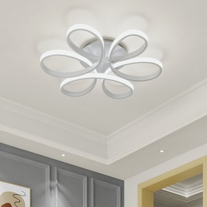 Acrylic Petal LED Semi Flush Ceiling Light-large