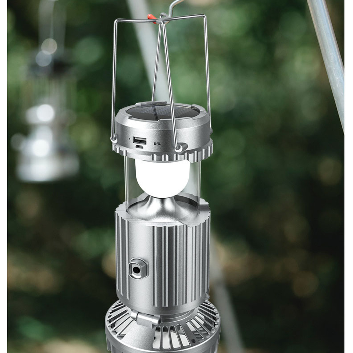 3-in-1 Solar Camping Lantern with Turbo Fan
