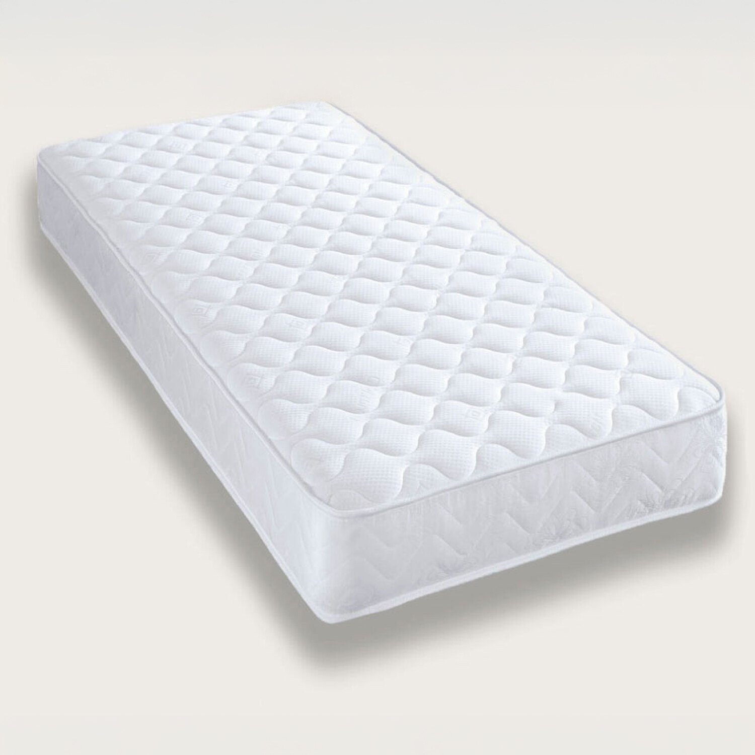 Ohs Memory Foam Spring Quilted Mattress - White / Small Single