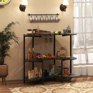 3-Tier Corner Bar Table