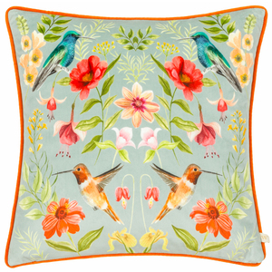 Nectar Garden Piped Velvet Cushion