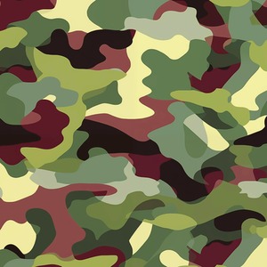 Camouflage Wallpaper in Woodland Multicoloured