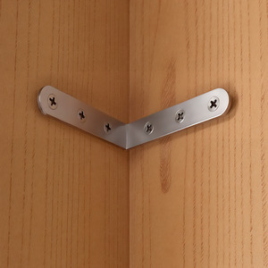 Lifeideas 4pcs L-shaped Stainless Steel Corner Brace Set