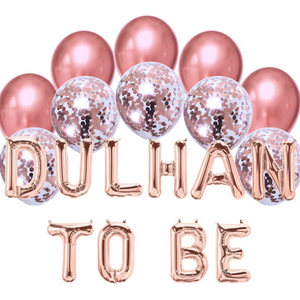 Balloon Bundle Dulhan To Be Rose Gold