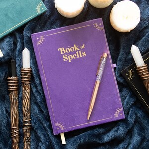 Mystical Spells Journal With Amethyst Pen