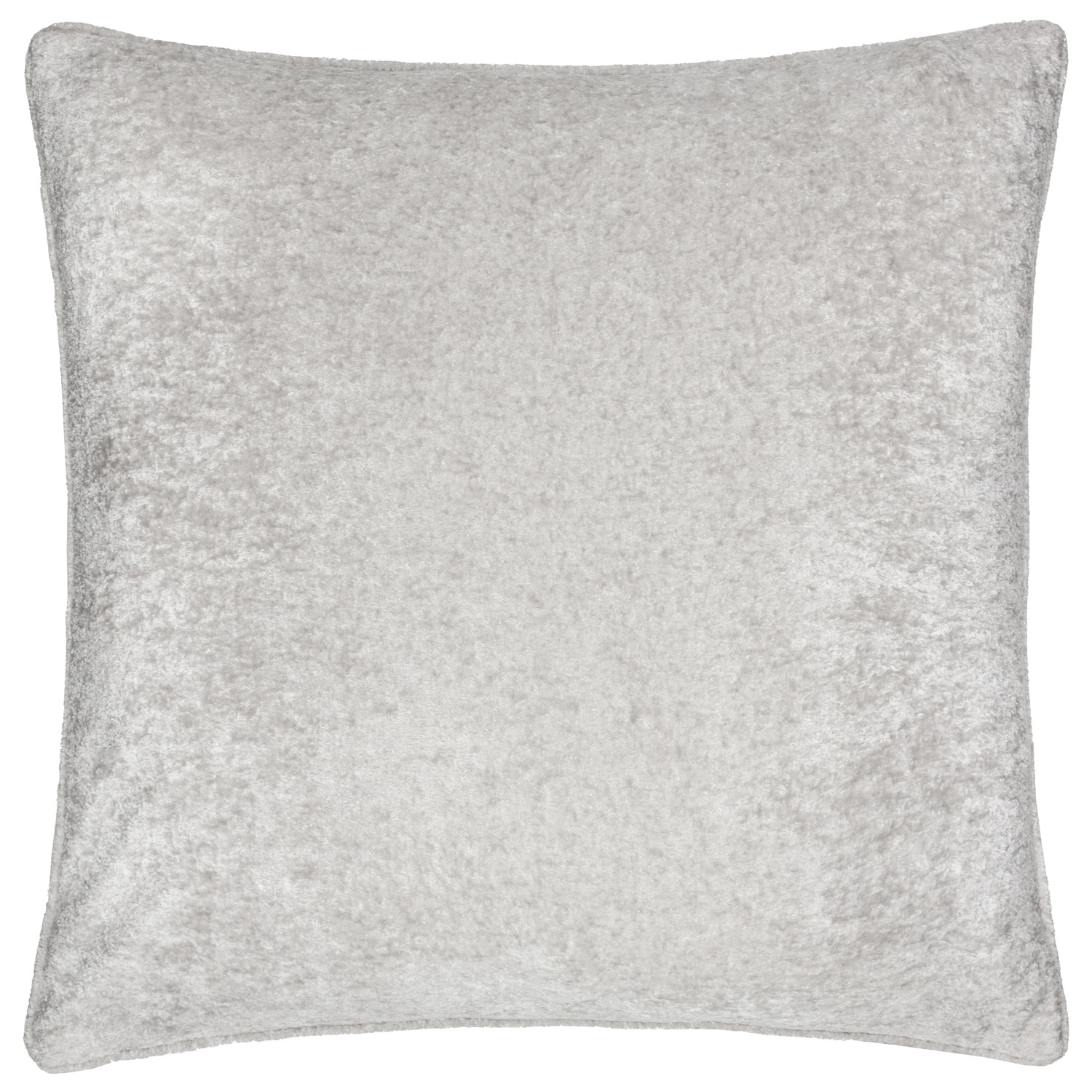 Lustre Velvet Plain Cushion - Silver / Polyester