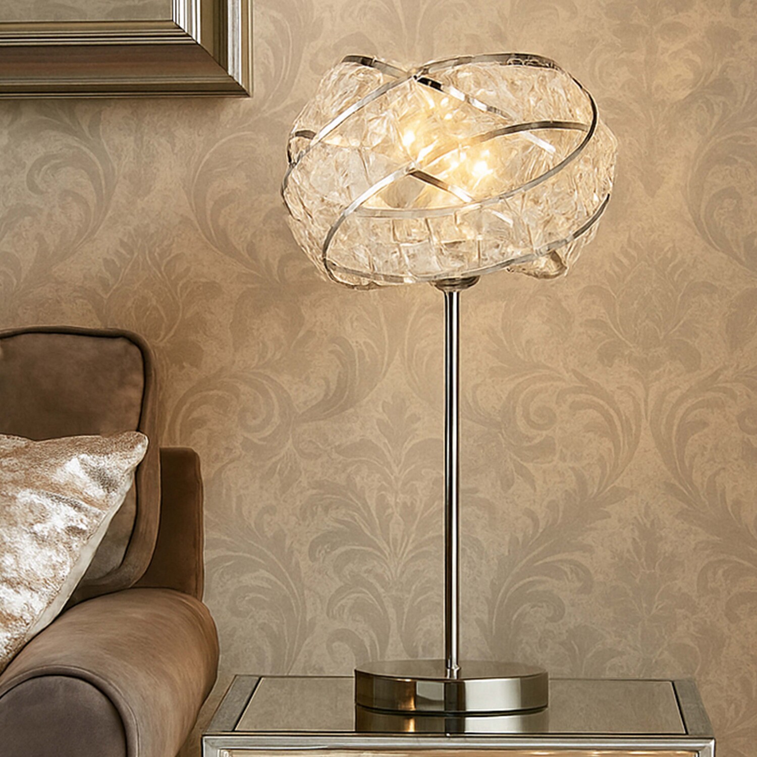 Image of Aurora Halo Table Lamp - Silver