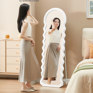 Full Length Mirror, 160 x 50 cm, Irregular Wavy Full Body Floor