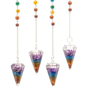 Orgonite Power Chakra Pendulum Chakra Multicolor