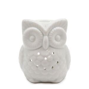 Classic White Ceramic Owl Oil Burner Decor
