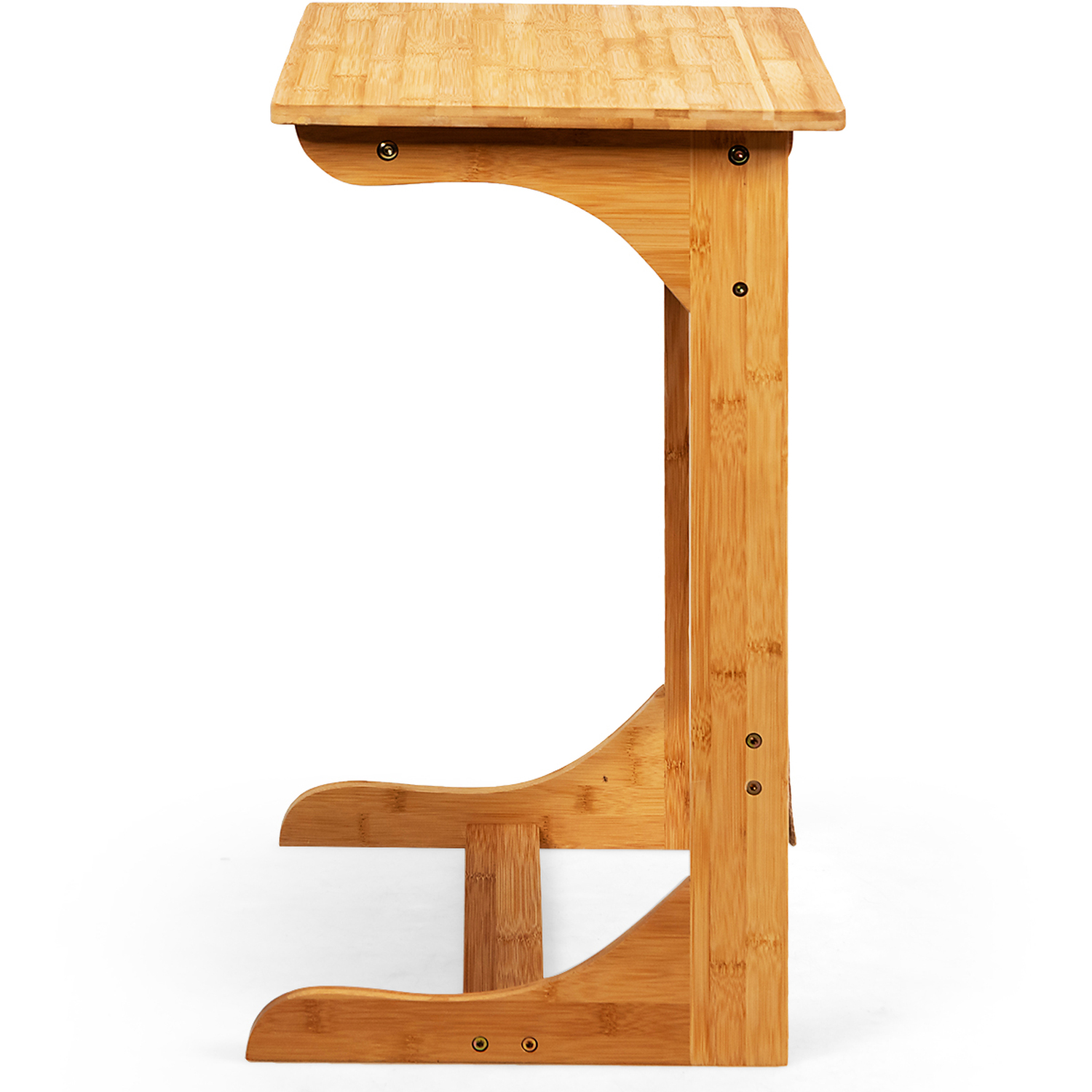 C-shaped Sofa End Table - Natural