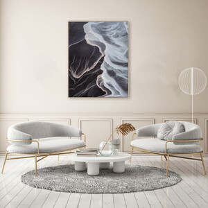 Amethyst Mystic Wave Abstract Wall Art