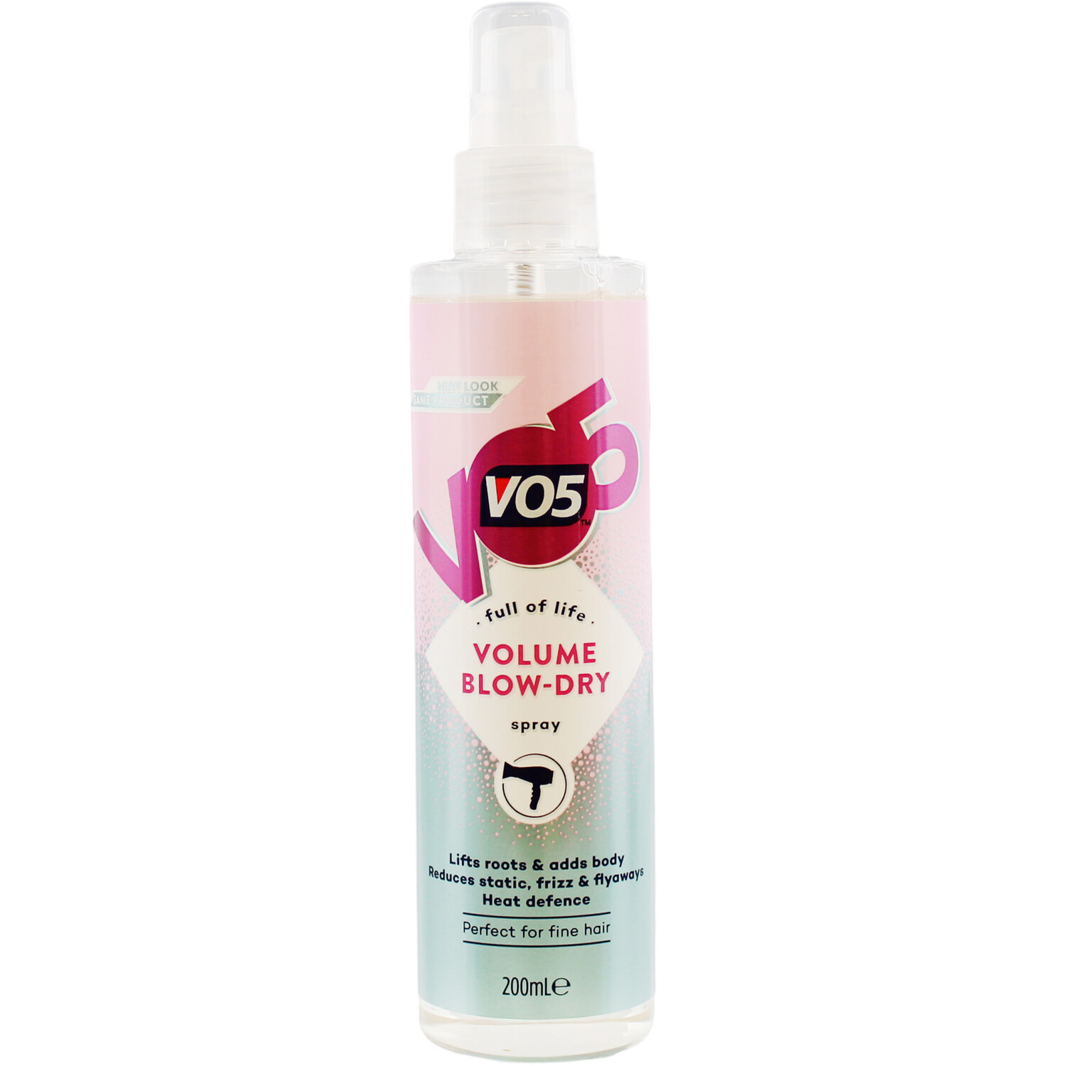 2x of 200ml VO5 Full of Life Volume Blow Dry Spray For Perfect Fine Hair