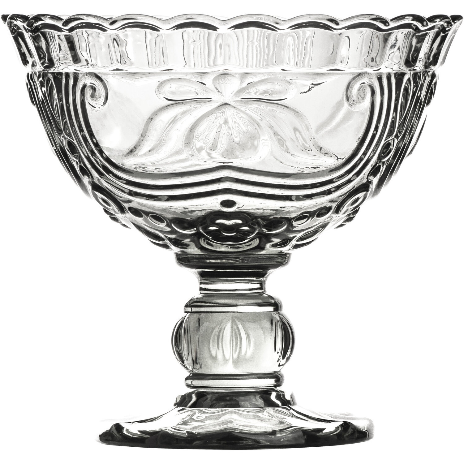 Imperial Smoked Glass Sundae Dish - Clear