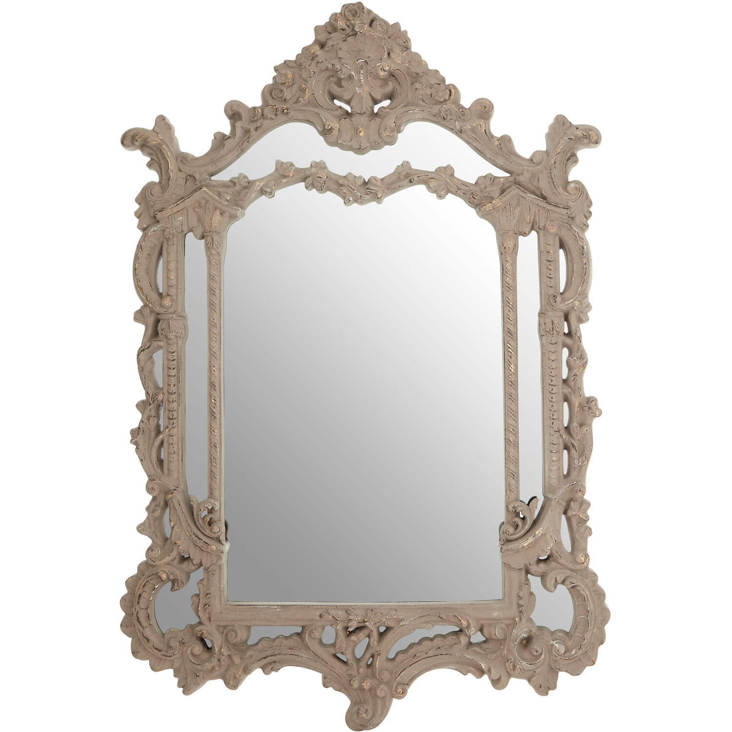 Fifty Five South Hexa 3D Effect Light Silver Wall Mirror - Grey