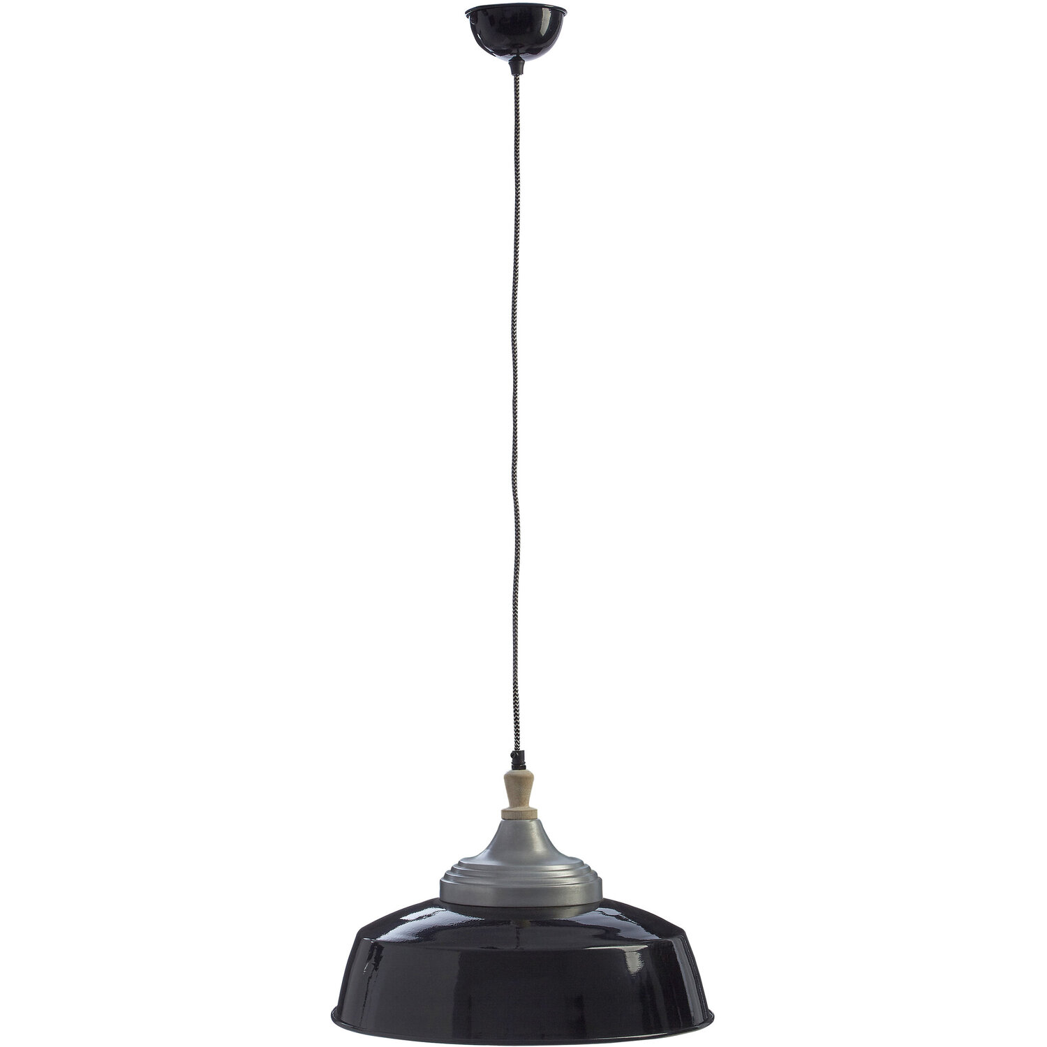 Oslo Black Large Pendant Light - Black