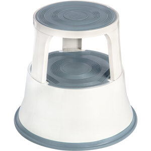2 Tier White Step Stool