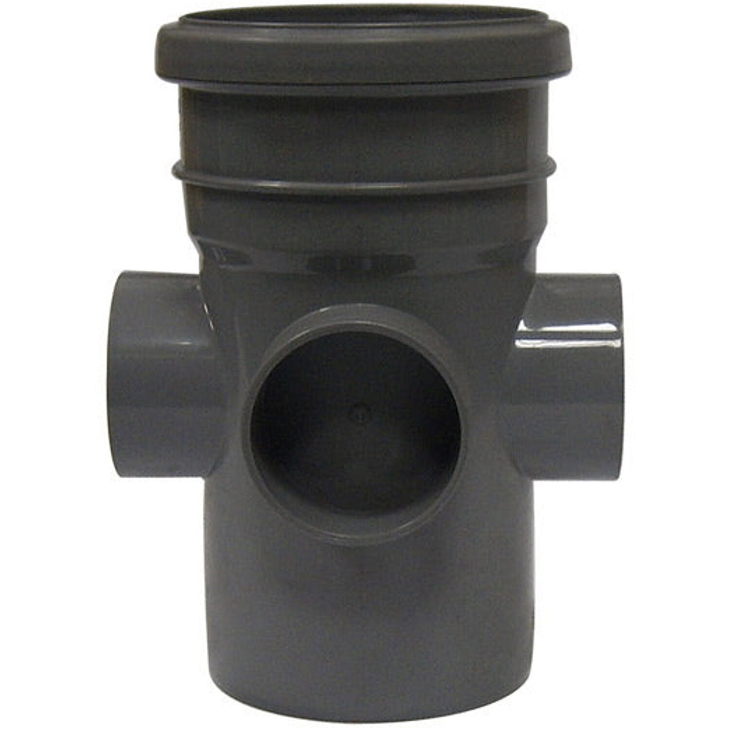 FloPlast 110mm Soil Boss Pipe Solvent Weld Grey - SP582 - Versatile Wastewater Solution