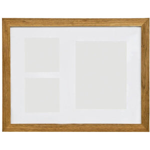 Walnut Wood 3 Photo Collage Photo Frame