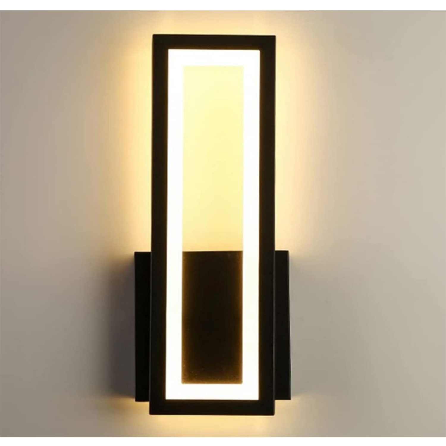 Image of LED Wall Light Black - Black