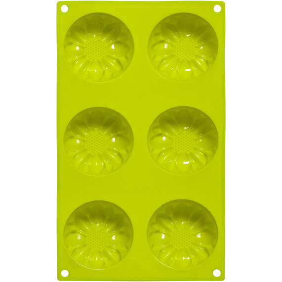 Hallie 6 Daisy Lime Green Cake Mould