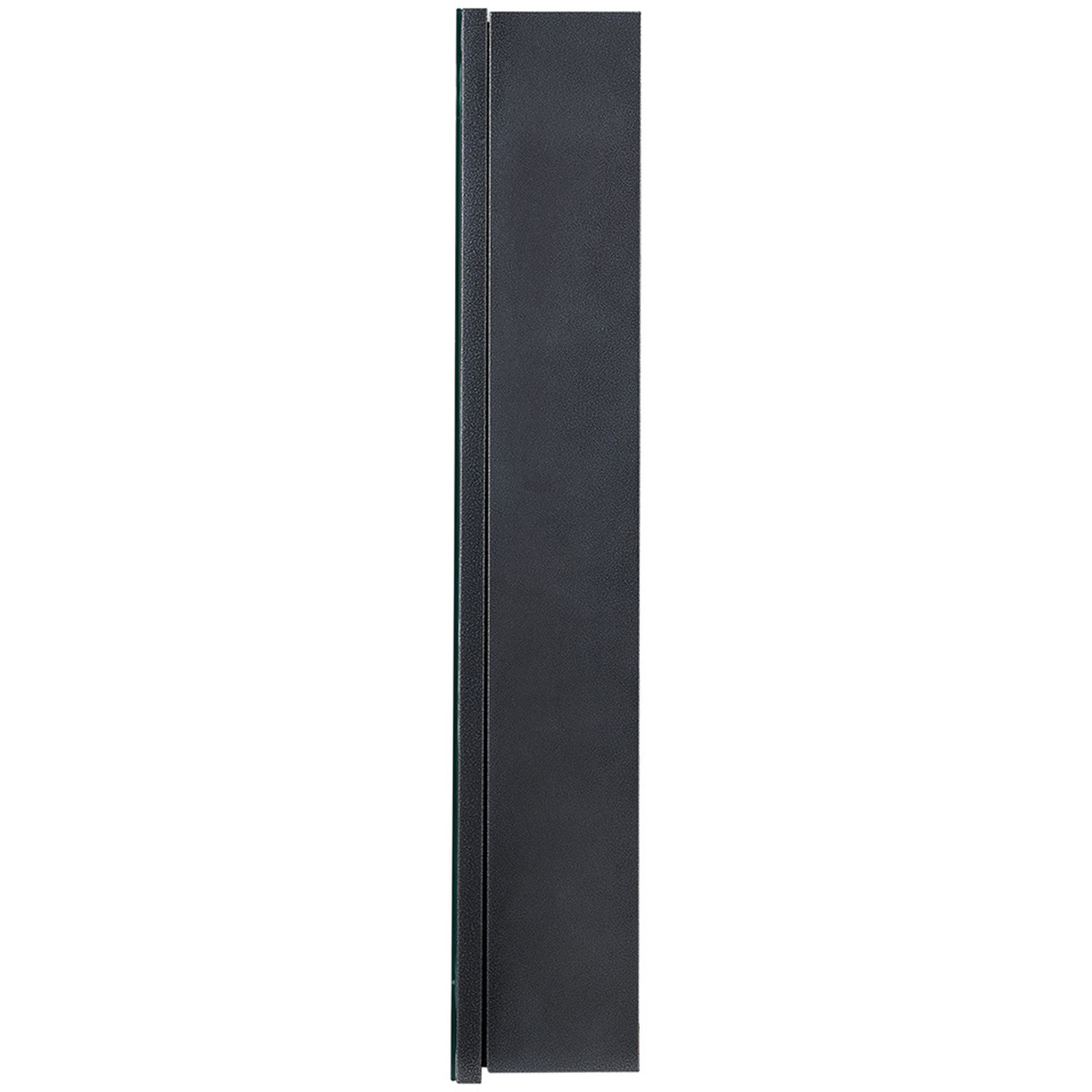 Bathroom Mirror Cabinet With Touch Led - Black Silver