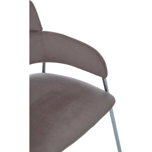 Tamzin Mink Velvet Dining Chair