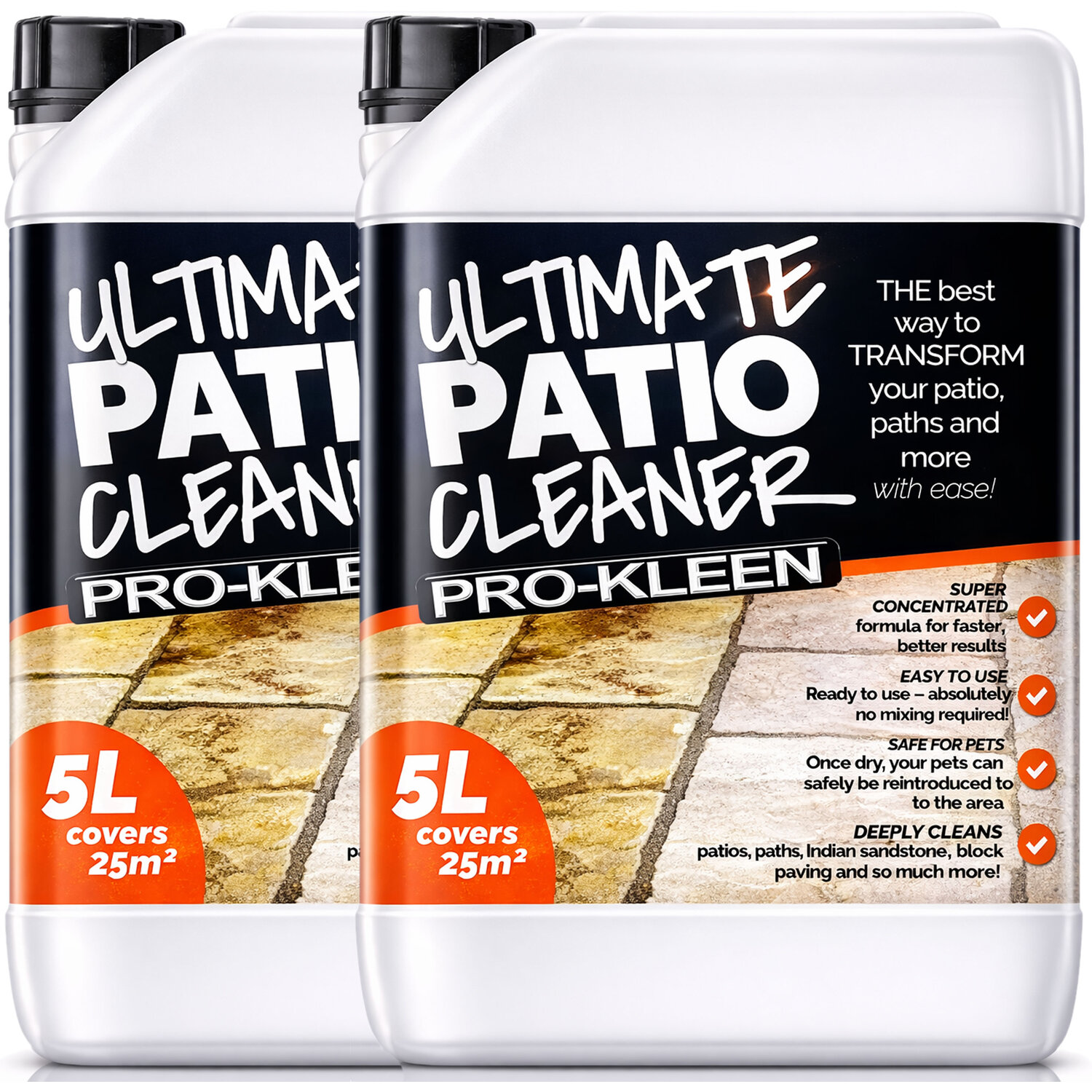 Ultimate Patio Deep Cleaner Driveways Stone Block Paving - Clear 10l