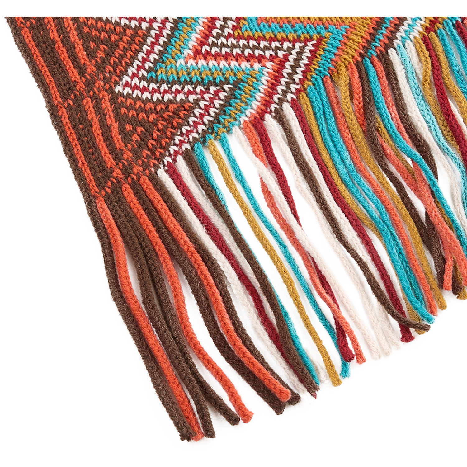 Bohemian Sofa Throw Blanket With Tassels - Red