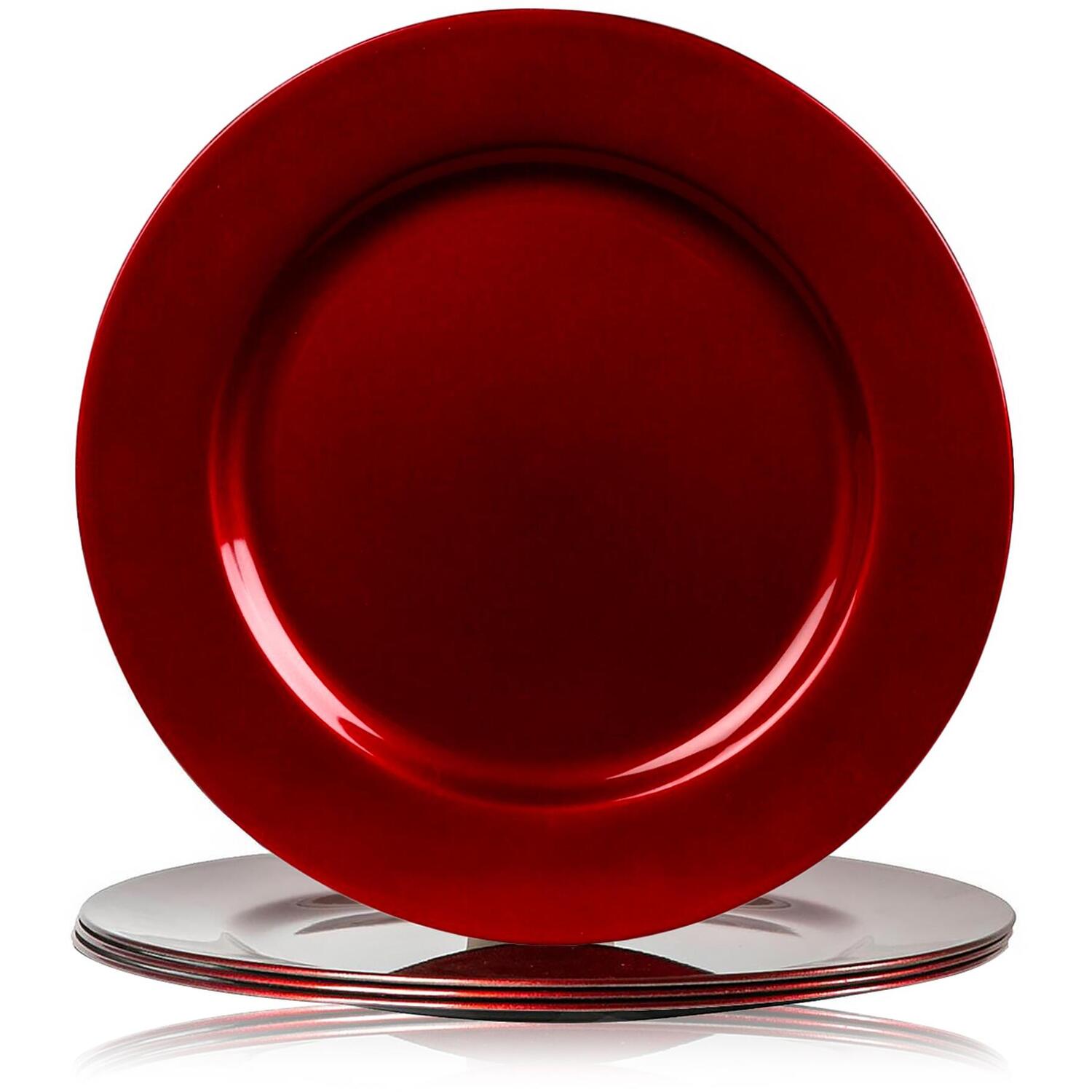 Image of Charger Plates Set of 4 Metallic&hellip;