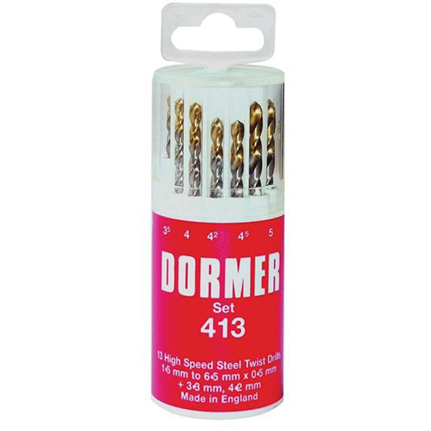 Dormer A094 No.413 HSS TiN Coated Drill Set of 13 1.5- 6.50mm x 0.5mm DORA09441 - Image 9