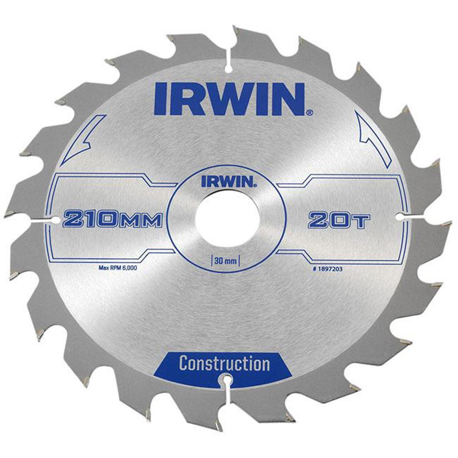 Irwin 1897203 Circular Saw Blade 210 X 30Mm X 20T Atb - Image 7