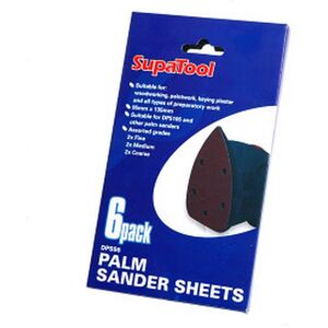 SupaTool Palm Sander Sheets (Pack of 6)