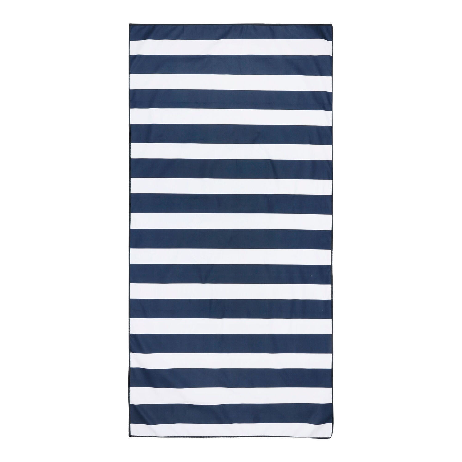 Regatta Striped Microfibre Beach Towel - White/Navy