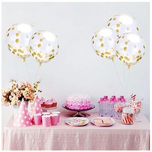 Pink Happy Birthday Bunting Banner Foil Confetti Latex Balloons