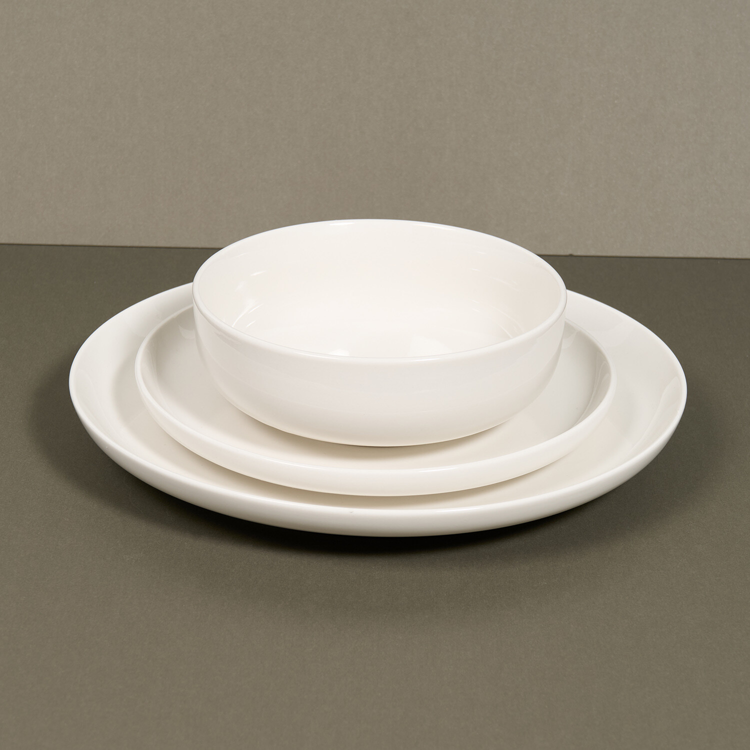 Lumi 12 Piece Dinner Set - White