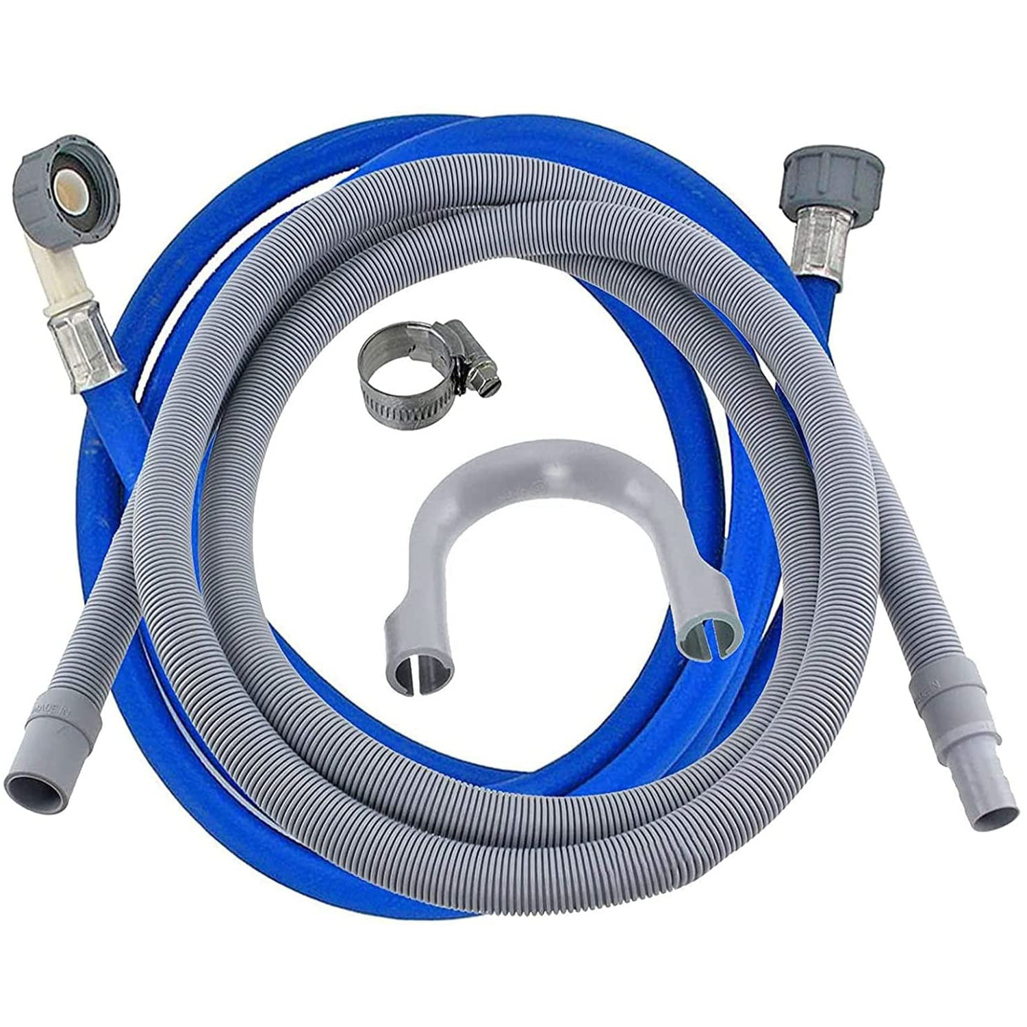 (NO CLIP) SPARES2GO Universal Cold Water Fill Long 3.5m Inlet Pipe + 2.5m Drain - Image 4
