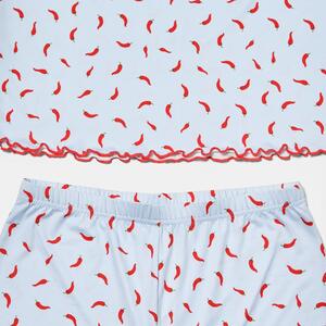 OHS Print Lettuce Edge Pyjama Set