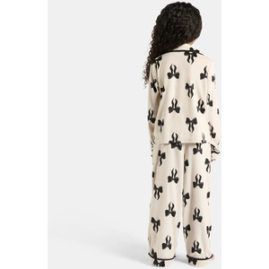 OHS Mini Me Bow Print Button Through Pyjama Set