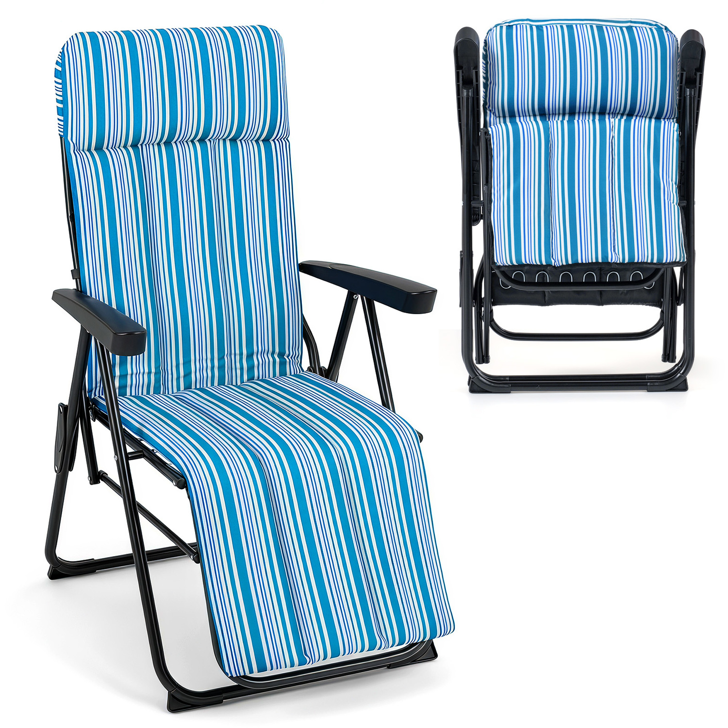 Costway Foldable Sun Lounger Recliner