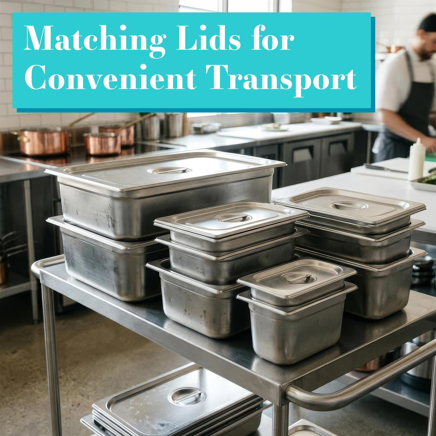 Image of Stainless Steel Gastronorm Containers with Lid&hellip;