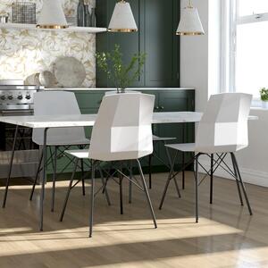 Dorel Home CL Riley Molded Dining Chair Grey