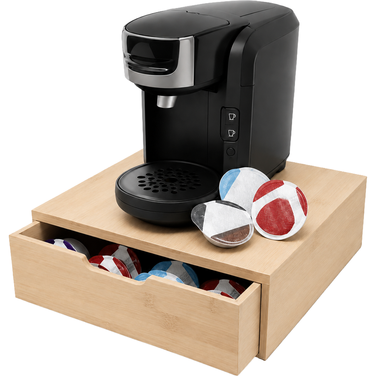 Image of Bamboo Tassimo Coffee Pod Stand -&hellip;