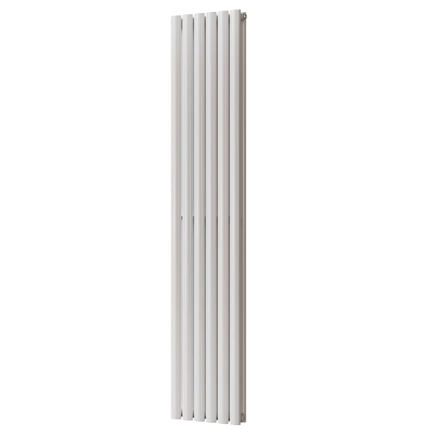 Uk Radiators Omeara - White Vertical Radiator Double Panel - Feet Included - White / 1800Mm / 348Mm
