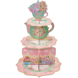 Lifeideas 3 Tier Tea Party Cupcake Display Stand